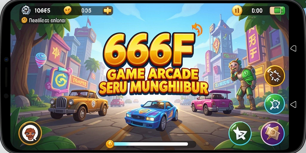 Visual gameplay seru dari 666F yang menantang.