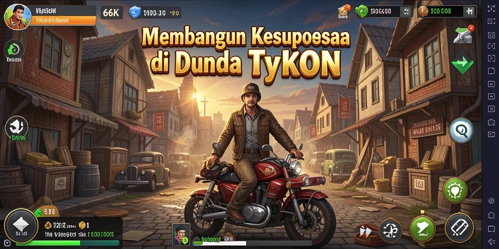 Screenshot utama 66K menampilkan permainan Tycoon yang seru dan menantang.
