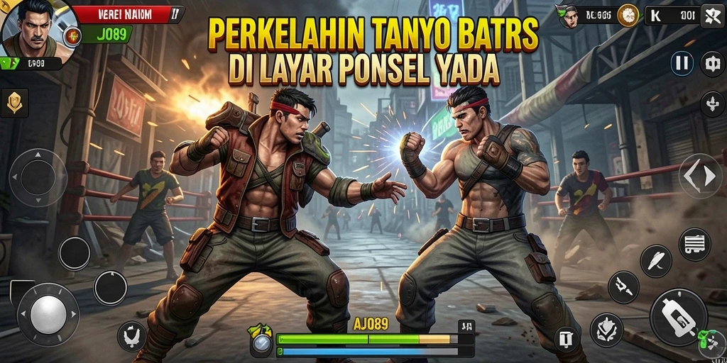 AJO89 menampilkan aksi perkelahian yang seru di arena.