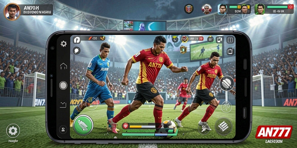 Screenshot AN777 menampilkan gameplay seru dengan aksi olahraga yang menarik.