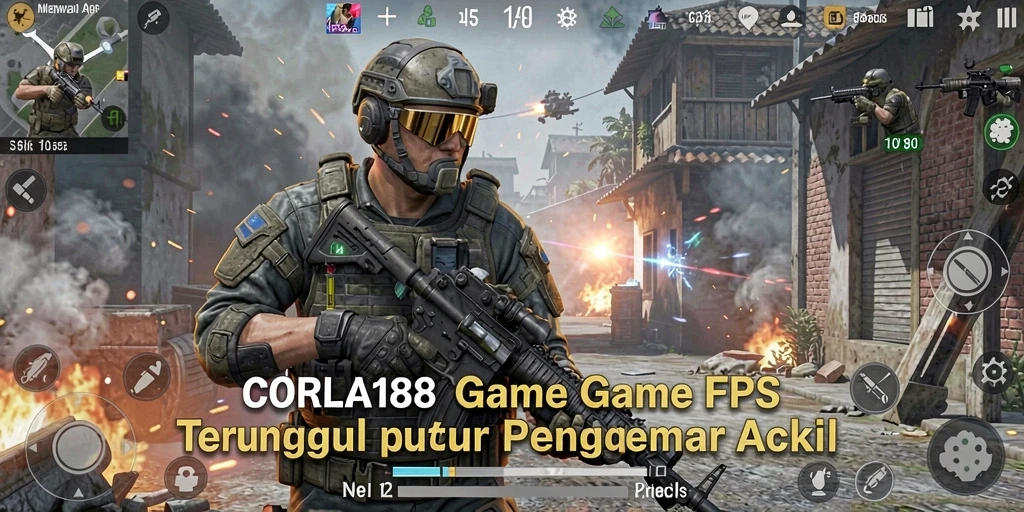Tangkapan layar menunjukkan pertempuran intens dalam CORLA188.