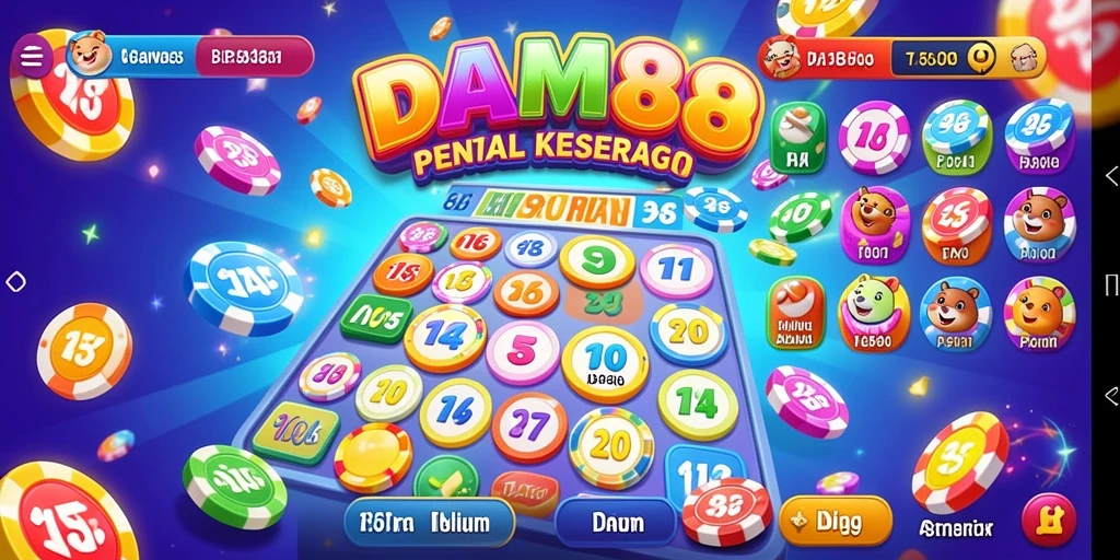 Screenshot gameplay Bingo di DAM88 yang menarik dan interaktif.