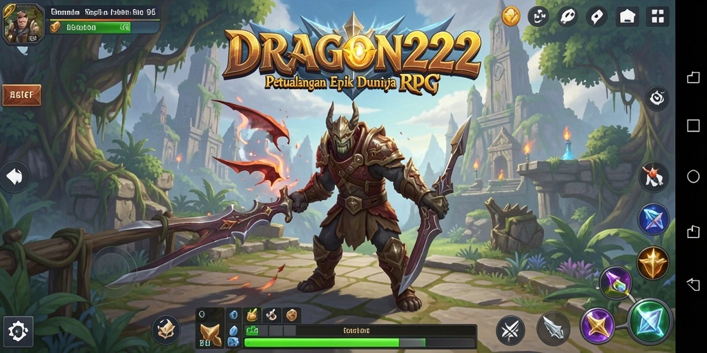 Tampilan gameplay menarik dari DRAGON222 dengan aksi RPG yang seru.