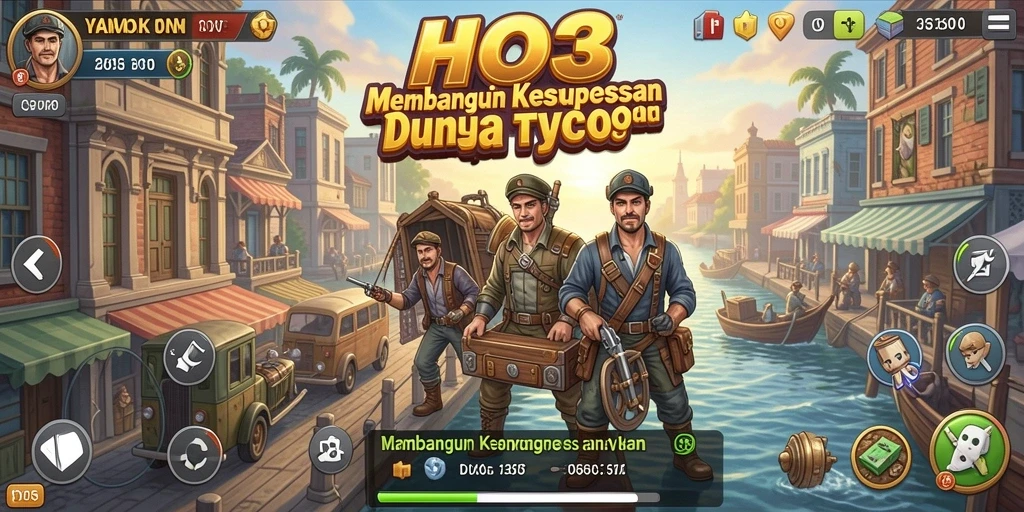 Tampilan menawan dari gameplay Tycoon yang memikat.