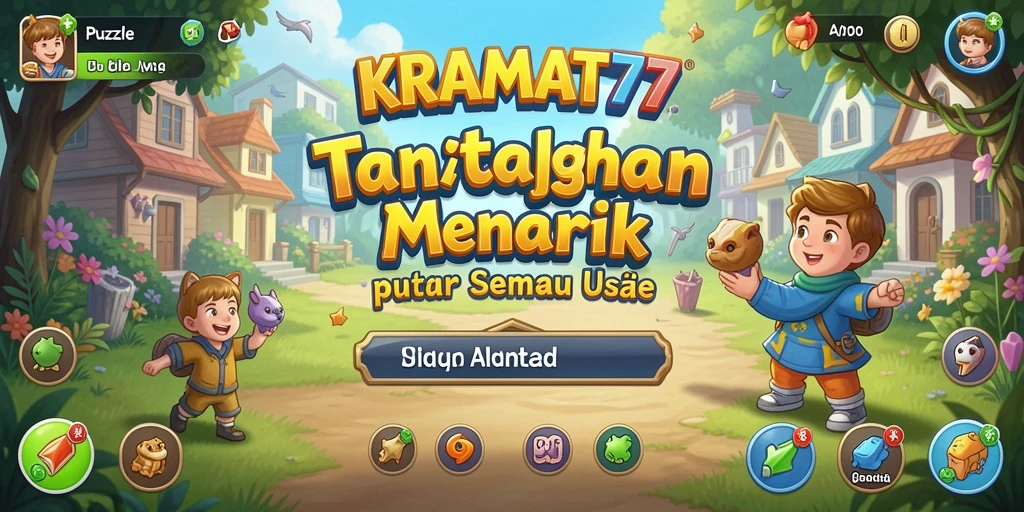 Tampilan gameplay menarik dari KRAMAT77 yang penuh warna.