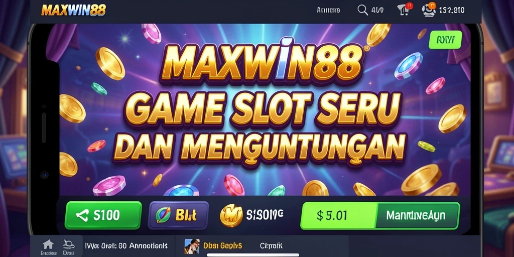 Screenshot gameplay menunjukkan keseruan bermain Slot MAXWIN88.