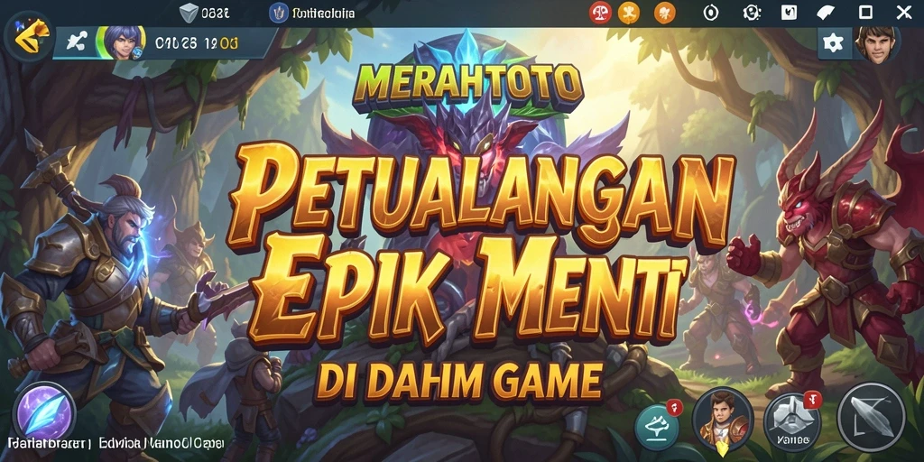 Tangkapan layar gameplay <strong>MERAHTOTO</strong> menunjukkan aksi petualangan yang mendebarkan.