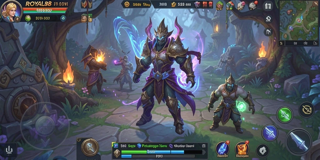 Tampilan gameplay yang seru dan menegangkan di dunia ROYAL88.