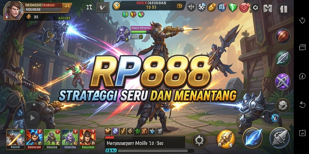 Screenshot RP888 menampilkan gameplay strategi yang intens dan menarik.