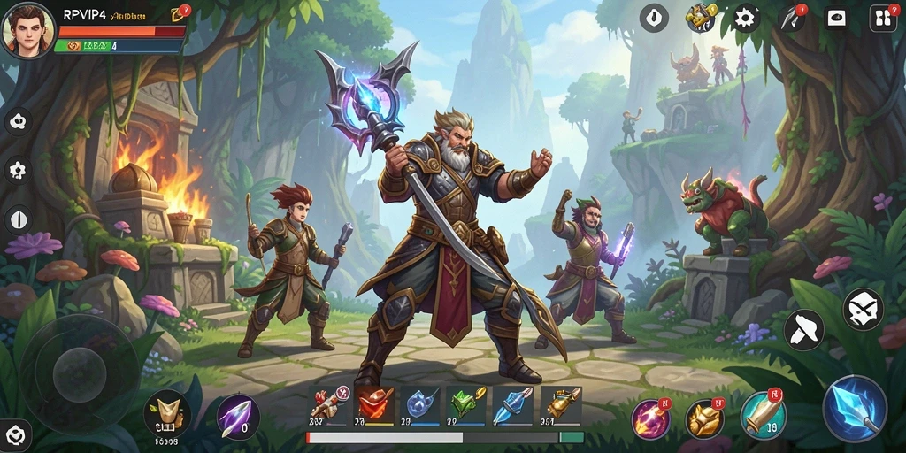 Gameplay RPVIP4 yang seru dan mendebarkan dengan karakter yang penuh warna.