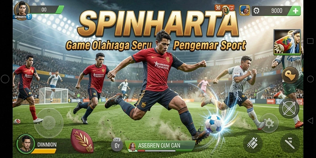 Gameplay seru dan kompetitif dalam dunia olahraga.