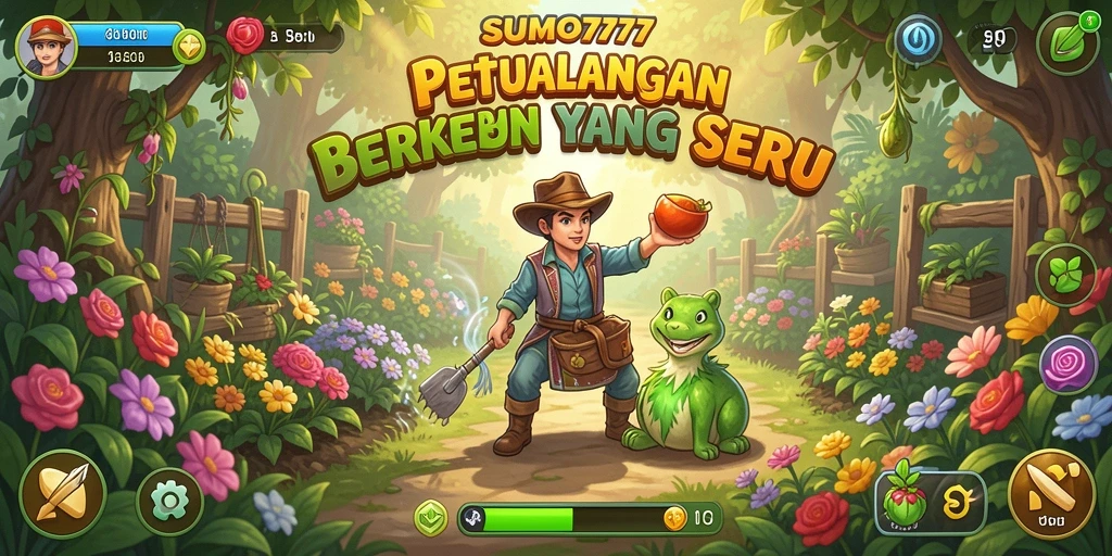 Tampilan gameplay SUMO777 yang mendebarkan dengan ladang subur.