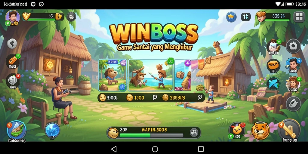 Tampilan gameplay menarik dari WINBOSS yang menghibur.
