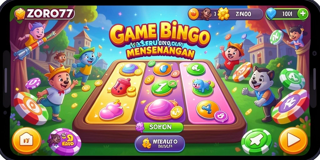 Tampilan gameplay menarik dari ZORO77 dalam permainan Bingo.